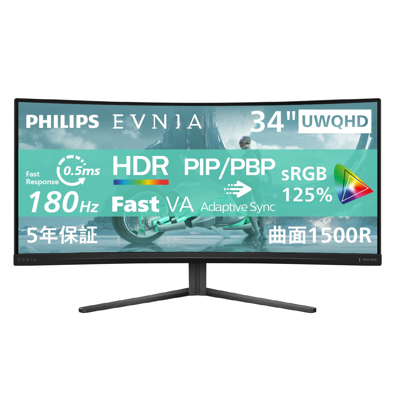 [専用]フィリップス　34型スピーカー搭載ワイド曲面　モニターアーム搭載 Amazon.co.jp: Philips 346B1C- 34 inch WQHD Curved Monitor